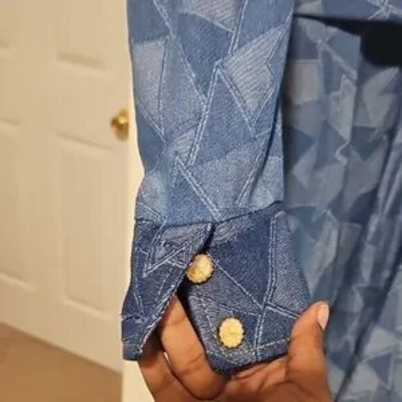 Sassy Jones Ginger Denim Patchwork Jacket - Picture 8 of 8